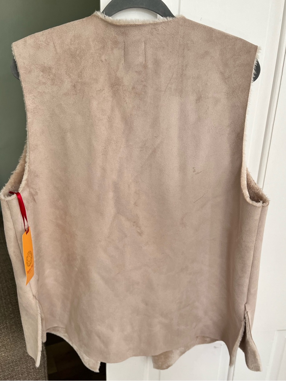 NWT Ruby Rd Size XL Faux Suede Sherpa Vest - Picture 2 of 4